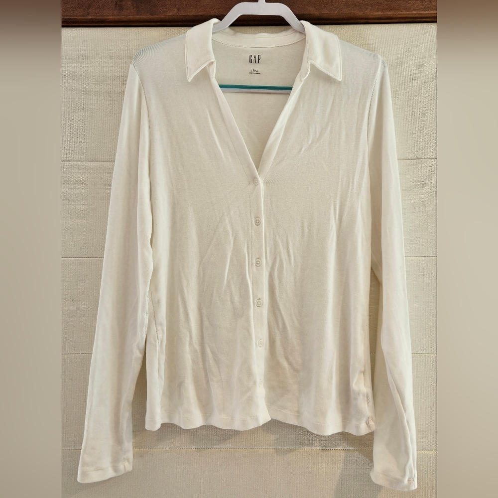 GAP Modern Button-Down Shirt, Sz. L Tall - Picture 4 of 9